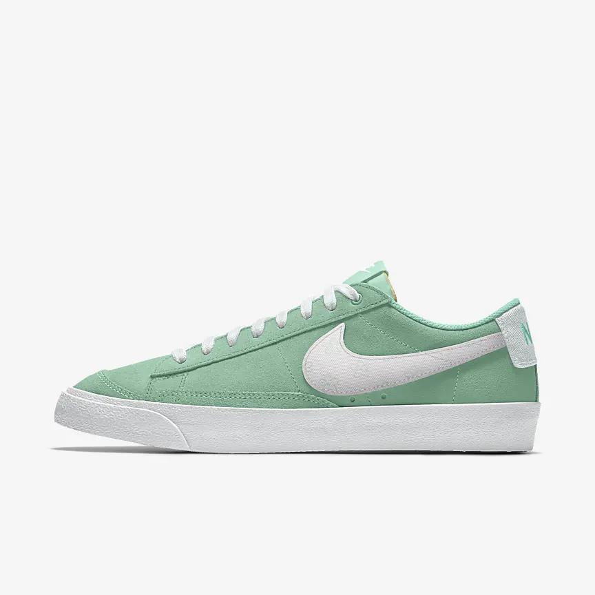 Giày Nike Blazer Low '77 By You Nam Xanh